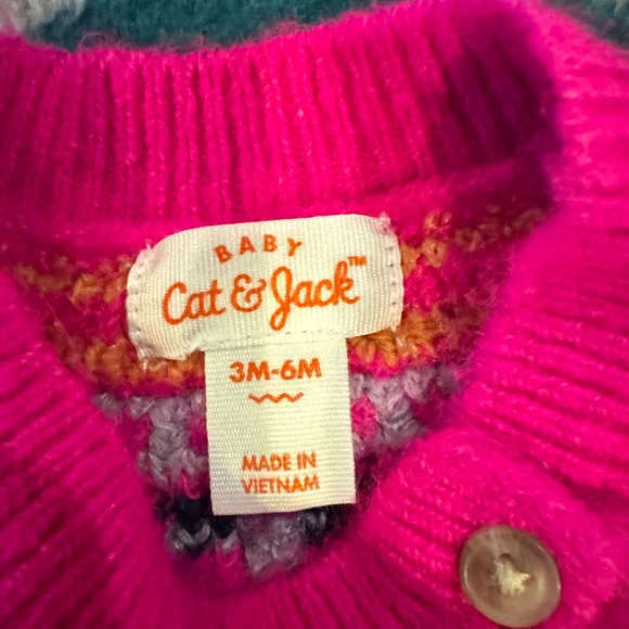 3-6 month Pink Knit Sweater Set - Picture 2 of 3